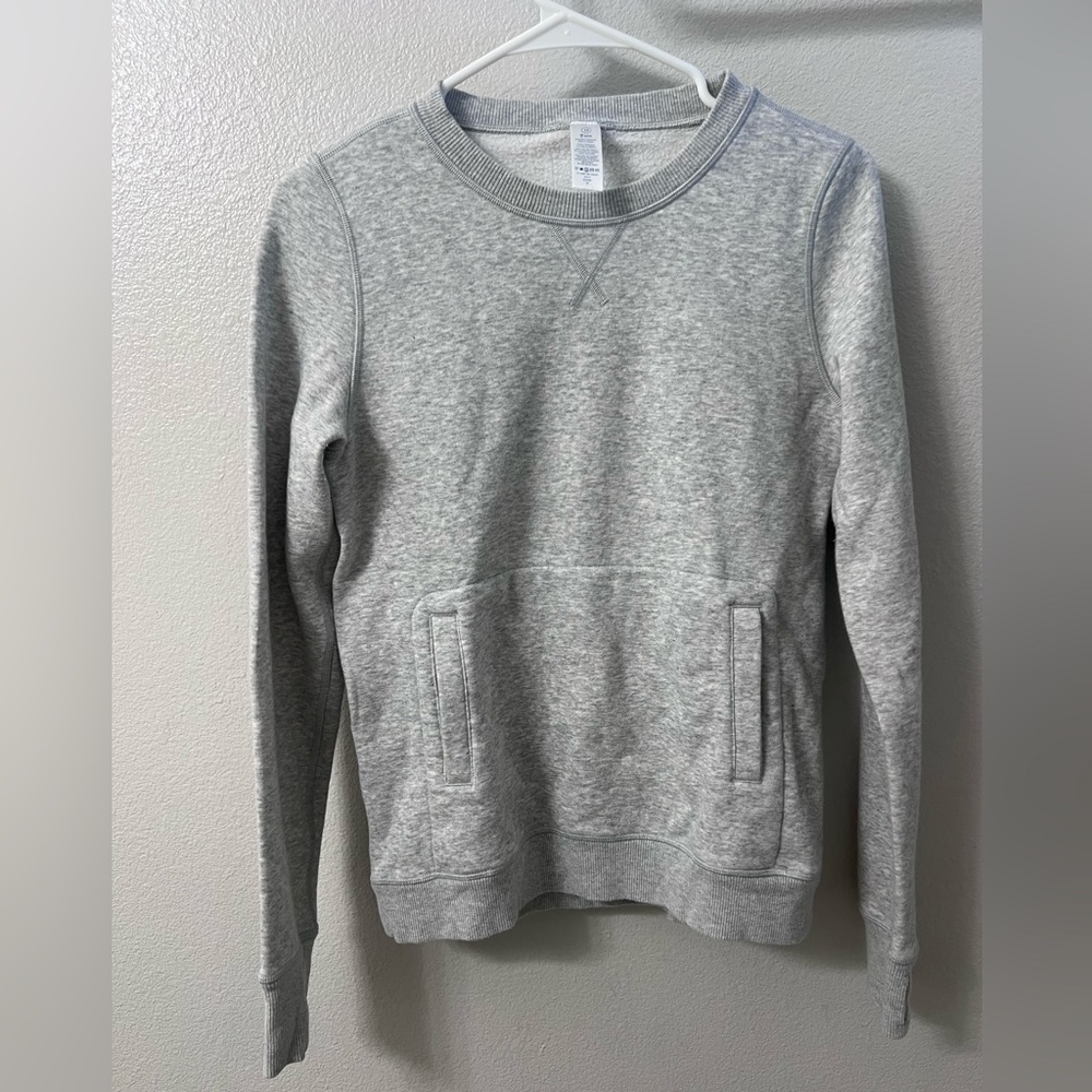 Ivivva by Lululemon Size 14 Heather Gray pullover Crewneck Sweatshirt